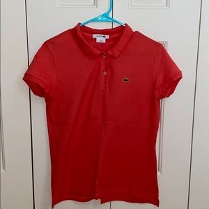 Salmon Lacoste Polo shirt (great condition)